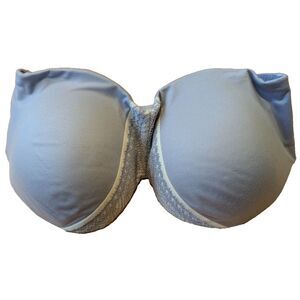 Victoria Secret Body By Victoria‎ Strapless Bra Blue Lined Size 34D 378188-DYR